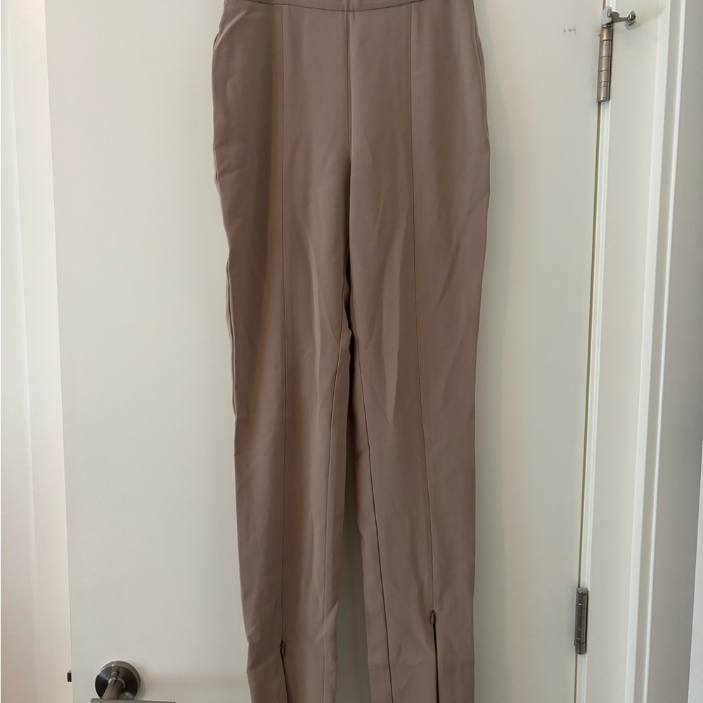 Babaton Taupe Straight Leg Women's Pants